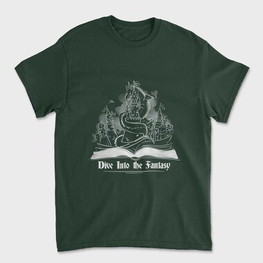 Fantasy Book Children Into The, Tricou Barbati (Unisex)