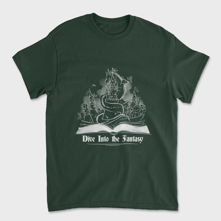 Fantasy Book Children Into The, Tricou Barbati (Unisex)