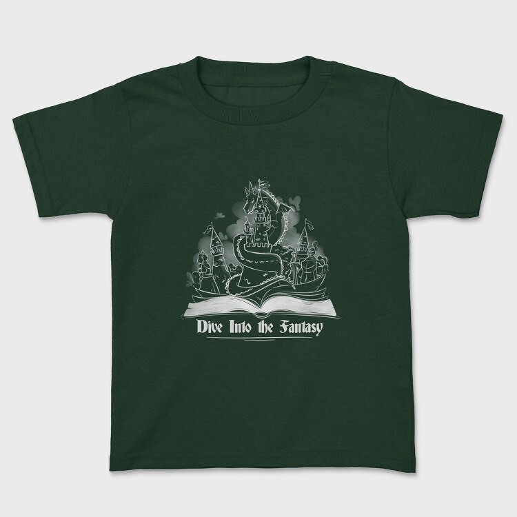 Fantasy Book Children Into The, Tricou Copii