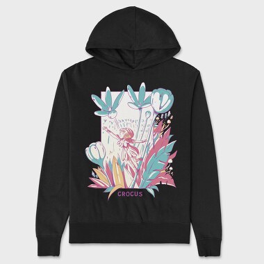 Fantasy Fairy In Flower Field Fairycore, Hanorac Oversize Barbati (Unisex)