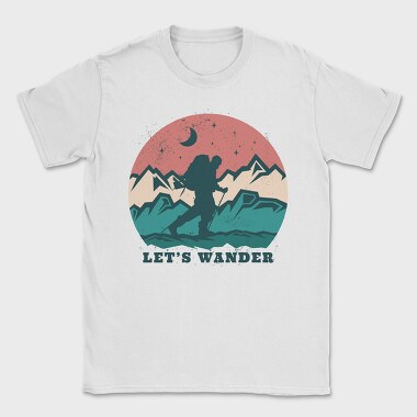 Adventure Wander Mountain Lets Wander, Tricou Barbati (Unisex)
