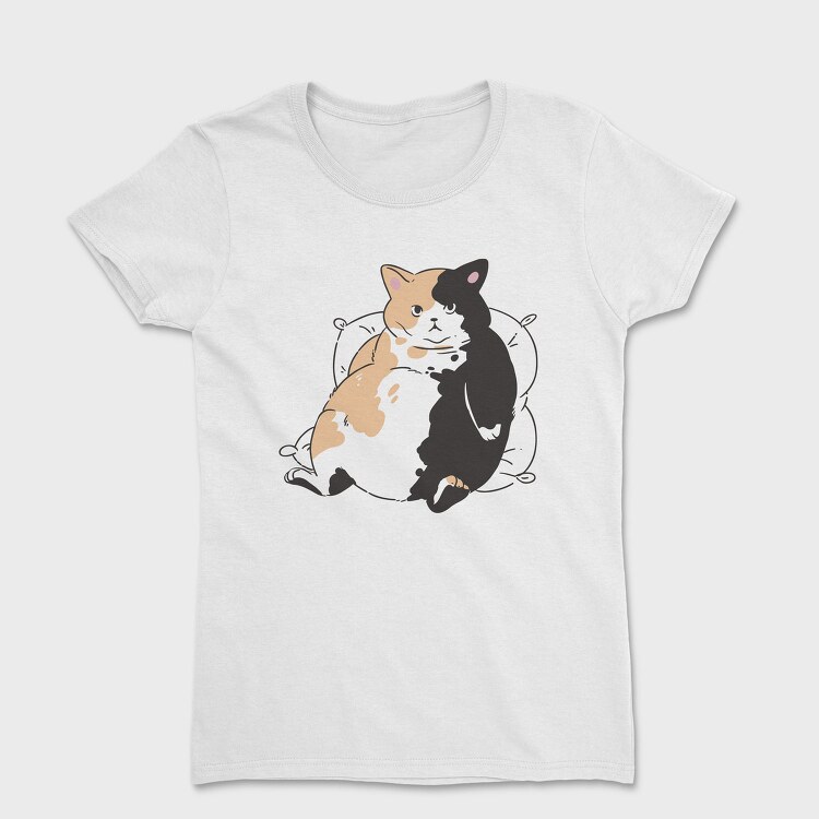 Fat Cat Resting, Tricou Femei