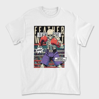 Featherweight Boxing Skeleton Trend, Tricou Barbati (Unisex)