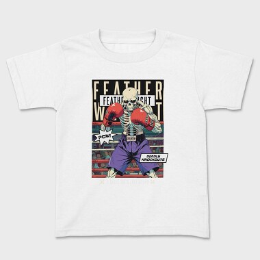 Featherweight Boxing Skeleton Trend, Tricou Copii