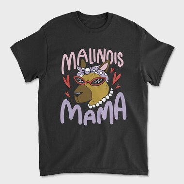 Female Dog With Sunglasses Malinois Mama, Tricou Barbati (Unisex)