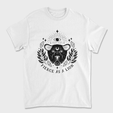 Fierce As A Lion Witch, Tricou Barbati (Unisex)