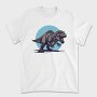 Fierce T Rex Dinosaur, Tricou Barbati (Unisex)