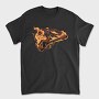 Fire Bass Guitar Devil, Tricou Barbati (Unisex)