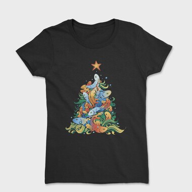 Fish Christmas Tree, Tricou Femei