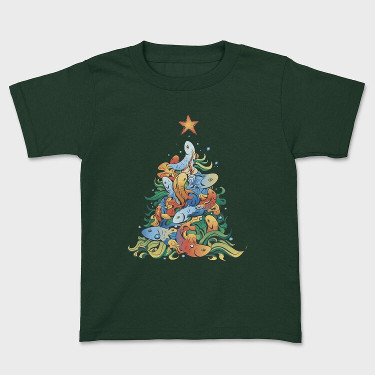 Fish Christmas Tree, Tricou Copii