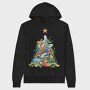 Fish Christmas Tree, Hanorac Oversize Barbati (Unisex)