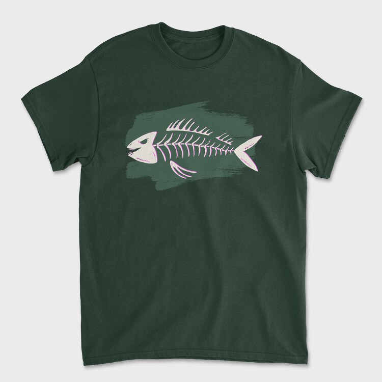 Fish Skeleton, Tricou Barbati (Unisex)