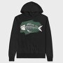 Fish Skeleton, Hanorac Oversize Barbati (Unisex)