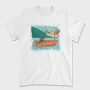 Fisherman In Boat, Tricou Barbati (Unisex)