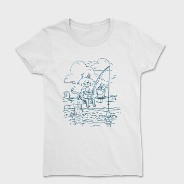 Fishing Cat Doodle, Tricou Femei