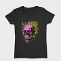 Flaming Punk Skull, Tricou Femei