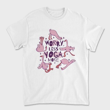 Flamingo Doing Yoga Worry, Tricou Barbati (Unisex)