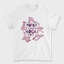 Flamingo Doing Yoga Worry, Tricou Barbati (Unisex)