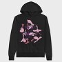 Flamingo Doing Yoga Worry, Hanorac Oversize Barbati (Unisex)