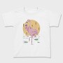 Flamingo Drinking Wine Cool, Tricou Copii
