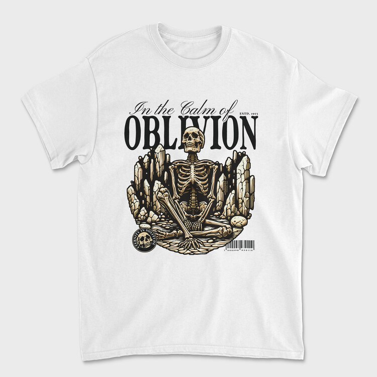 Oblivion Skeleton Quote, Tricou Barbati (Unisex)