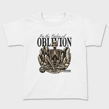 Oblivion Skeleton Quote, Tricou Copii