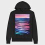 Ocean Surface Landscape Painting, Hanorac Oversize Barbati (Unisex)