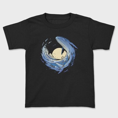 Ocean Wave Whale Sea Animals, Tricou Copii