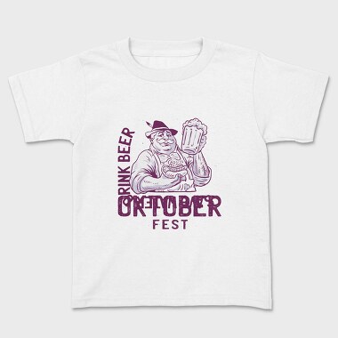 Oktoberfest Man With Beer Tote, Tricou Copii