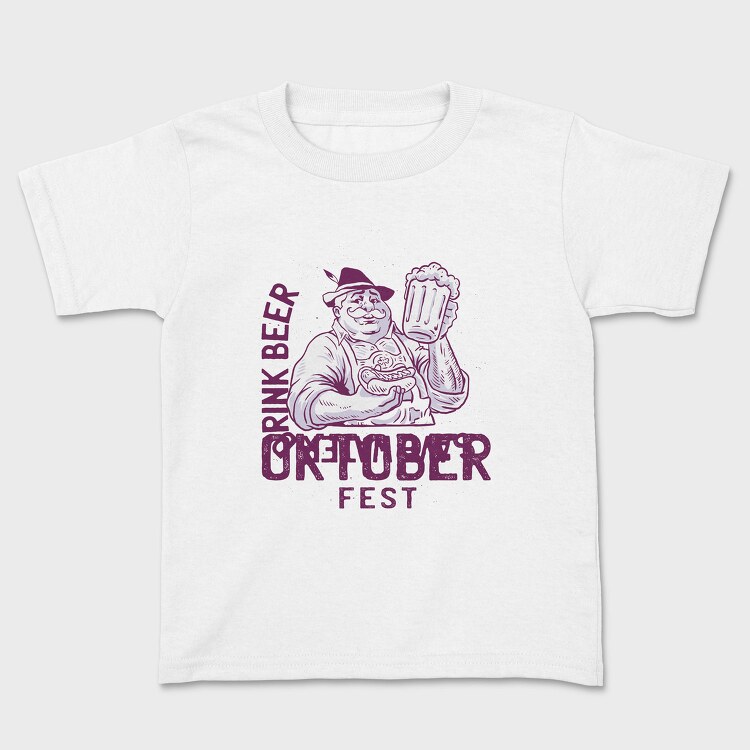 Oktoberfest Man With Beer Tote, Tricou Copii