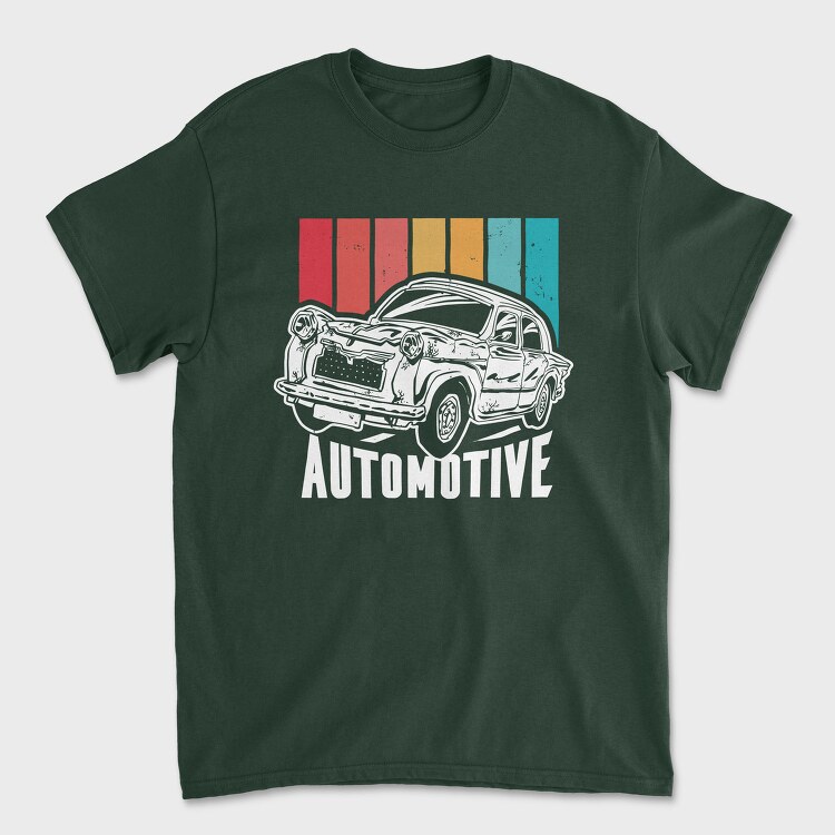 Old Car Retro Sunset, Tricou Barbati (Unisex)