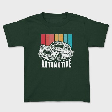 Old Car Retro Sunset, Tricou Copii