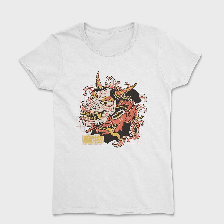 Oni Monster Asian Mask, Tricou Femei