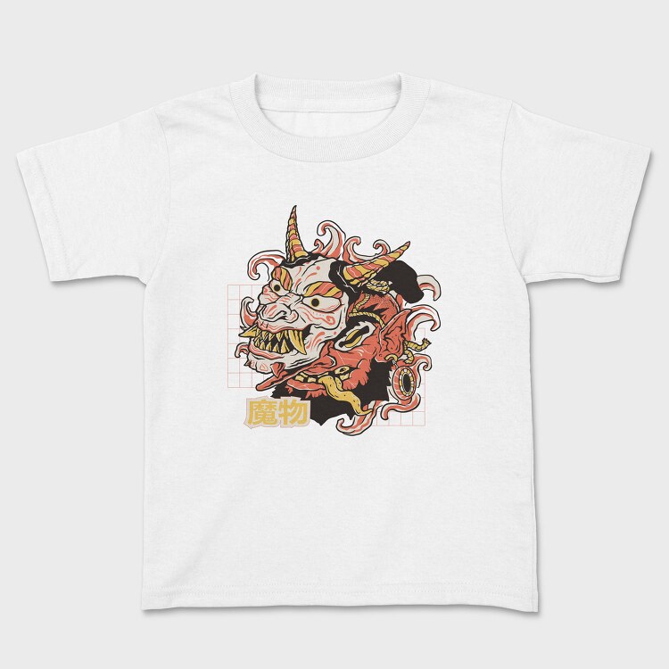 Oni Monster Asian Mask, Tricou Copii