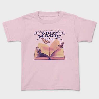 Open Book And Butterflies White Magic Tote, Tricou Copii