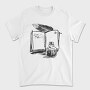 Open Book And Ink Jar, Tricou Barbati (Unisex)
