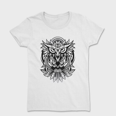 Owl Bird Animal Tribal, Tricou Femei