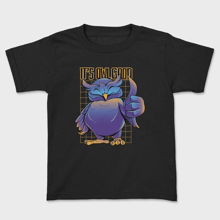 Owl Good Neon, Tricou Copii