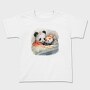 Panda And Mouse Cuddle Mice Hug, Tricou Copii