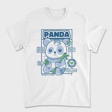 Panda Bear Animal Anatomy, Tricou Barbati (Unisex)