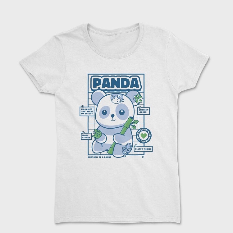 Panda Bear Animal Anatomy, Tricou Femei