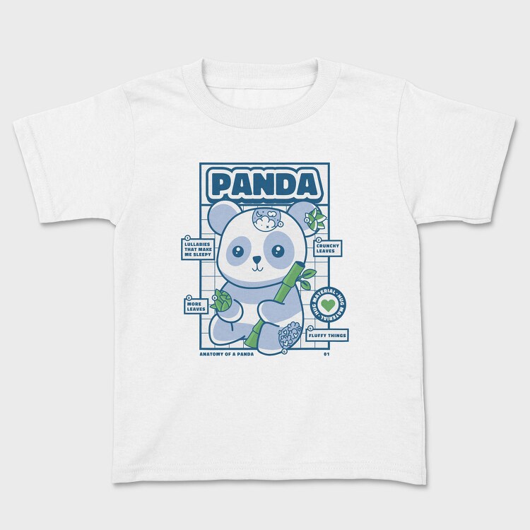 Panda Bear Animal Anatomy, Tricou Copii