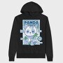 Panda Bear Animal Anatomy, Hanorac Oversize Barbati (Unisex)