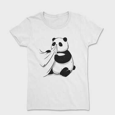 Panda Bear Animal Eating Shirt Cute, Tricou Femei