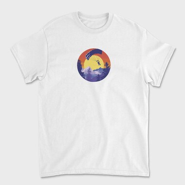 Parachute Retro Sunset Mountain, Tricou Barbati (Unisex)