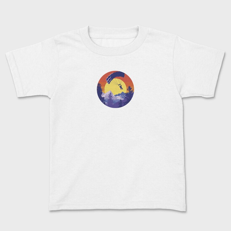 Parachute Retro Sunset Mountain, Tricou Copii