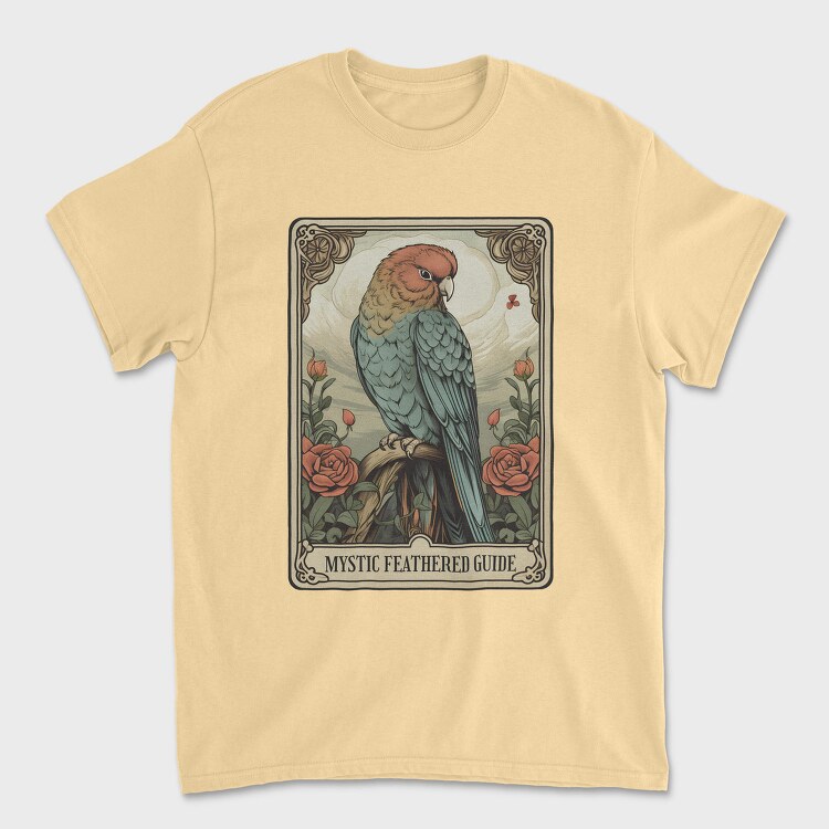 Parrot Tarot Card, Tricou Barbati (Unisex)