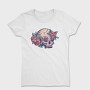 Pastel Floral Colorful Skull Flowers, Tricou Femei