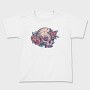 Pastel Floral Colorful Skull Flowers, Tricou Copii