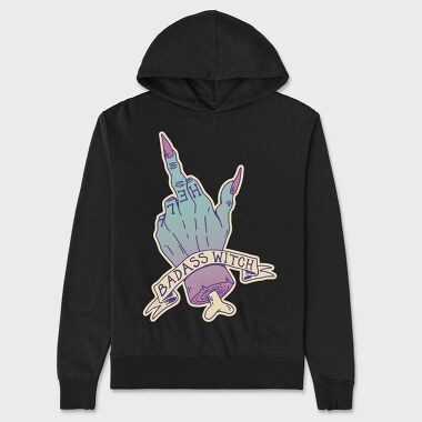 Pastel Goth Badass Witch, Hanorac Oversize Barbati (Unisex)